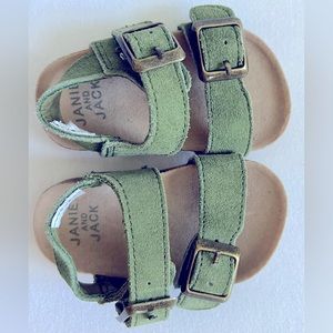 Janie & Jack Baby Buckle Sandal (Size 0-3 Months)
